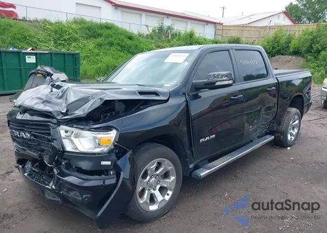 2021 Ram 1500 Big Horn 4X4 5'7 Box from USA, damaged, VIN 1C6SRFFT4MN770575